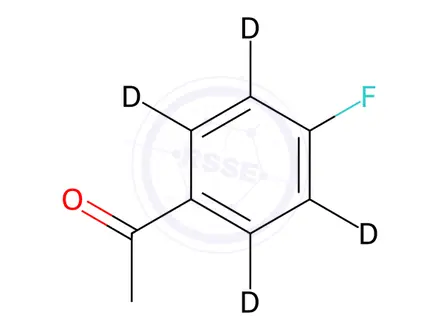 Chemical structure of 4'-Fluoroacetophenone-d4