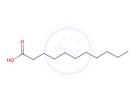 Chemical structure of undecanoic acid, compound with 2-amino-2-methylpropan-1-ol (1:1)