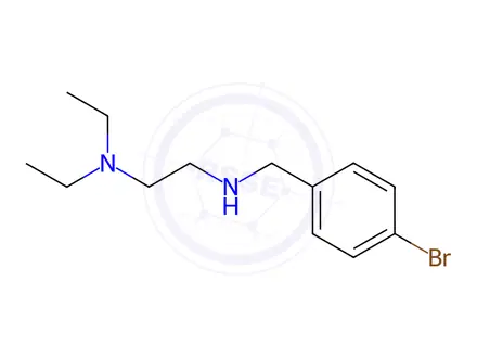Chemical structure of 1,2-Ethanediamine, N2-[(4-bromophenyl)methyl]-N1,N1-diethyl-