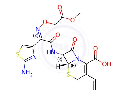 Chemical structure of Cefixime Methyl Ester