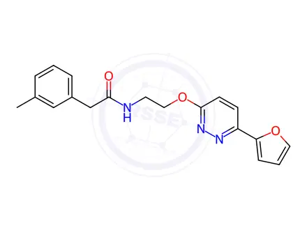 Chemical structure of N-(2-((6-(Furan-2-yl)pyridazin-3-yl)oxy)ethyl)-2-(m-tolyl)acetamide