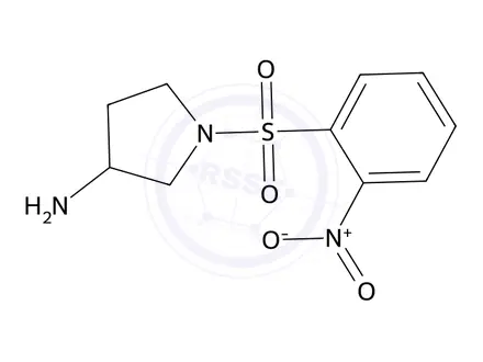 Chemical structure of 1-((2-Nitrophenyl)sulfonyl)pyrrolidin-3-amine