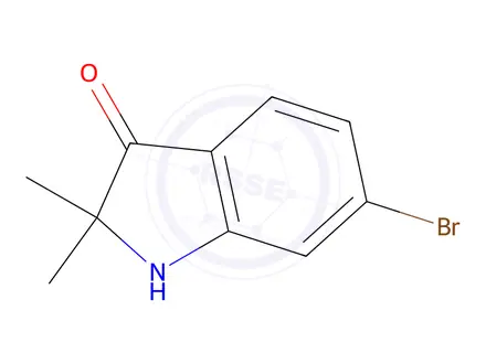 Chemical structure of 6-Bromo-2,2-dimethylindolin-3-one
