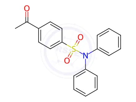 Chemical structure of 4-DIPHENYLSULFAMYL-ACETOPHENONE