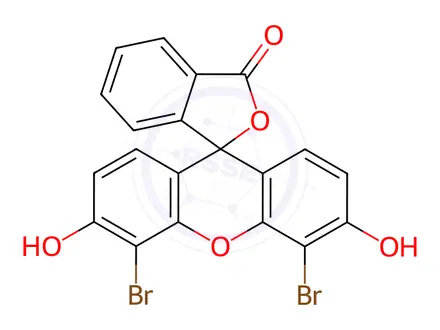 Chemical structure of 4',5'-Dibromofluorescein