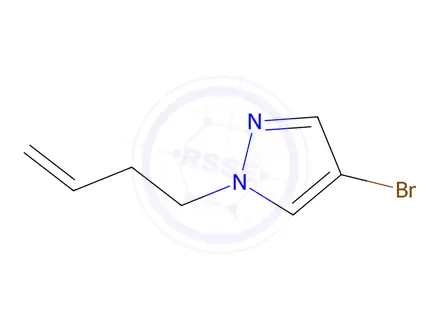 Chemical structure of 4-bromo-1-(but-3-en-1-yl)-1h-pyrazole
