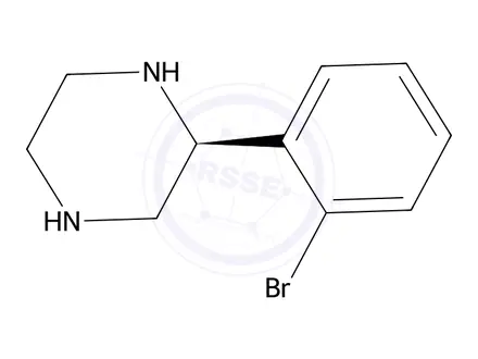 Chemical structure of (S)-2-(2-Bromophenyl)piperazine