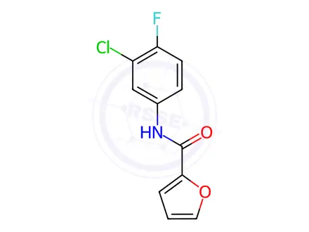 Chemical structure of n-(3-Chloro-4-fluorophenyl)furan-2-carboxamide