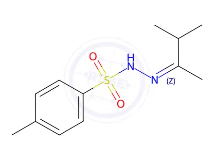 Chemical structure of Benzenesulfonic acid, 4-methyl-, 2-(1,2-dimethylpropylidene)hydrazide