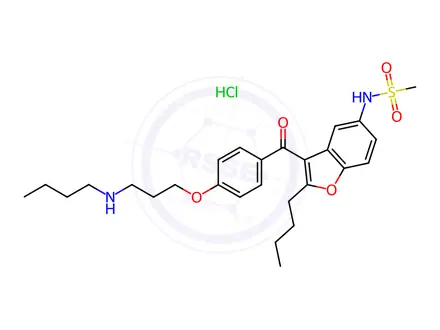 Chemical structure of Dronedarone EP Impurity A(Hydrochloride)