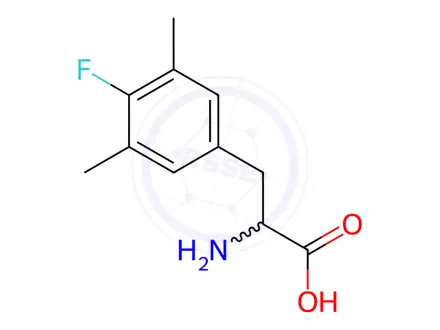 Chemical structure of 2-Amino-3-(4-fluoro-3,5-dimethylphenyl)propanoic acid