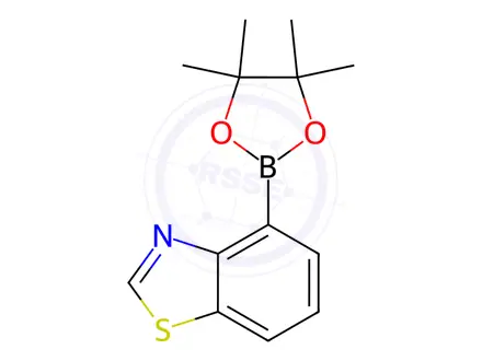 Chemical structure of 4-(tetramethyl-1,3,2-dioxaborolan-2-yl)-1,3-benzothiazole
