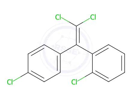 Chemical structure of 2,4′-DDE