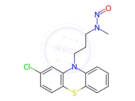Chemical structure of N-Nitroso Chlorpromazine EP Impurity D