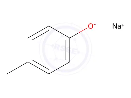 Chemical structure of Sodium p-cresolate