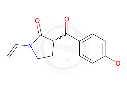 Chemical structure of 3-(4-Methoxybenzoyl)-1-vinylpyrrolidin-2-one