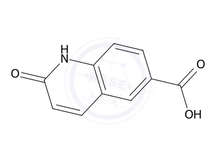 Chemical structure of 2-(1H)-Quinolinene-6-carboxylic acid, 97%