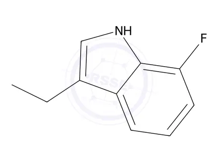 Chemical structure of 3-Ethyl-7-fluoro-1h-indole