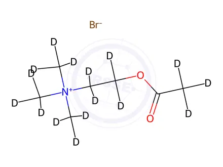 Chemical structure of Acetylcholine-d16 Bromide