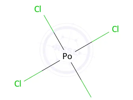 Chemical structure of POLONIUM (210) CHLORIDE