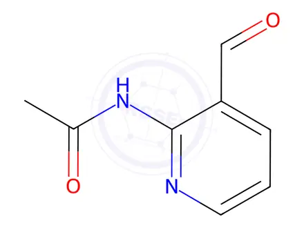 Chemical structure of N-(3-formylpyridin-2-yl)acetamide