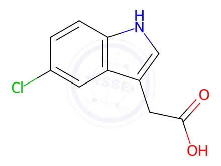 Chemical structure of 5-Chloroindole-3-acetic acid
