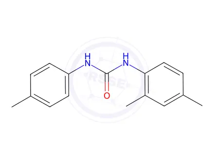 Chemical structure of 1-(2,4-Dimethylphenyl)-3-(p-tolyl)urea