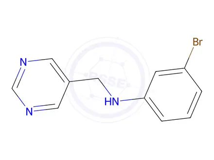 Chemical structure of 3-Bromo-N-(pyrimidin-5-ylmethyl)aniline