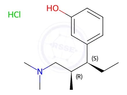 Chemical structure of Tapentadol EP Impurity B (HCl salt)