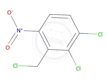 Chemical structure of 2,3-Dichloro-6-nitrobenzyl Chloride