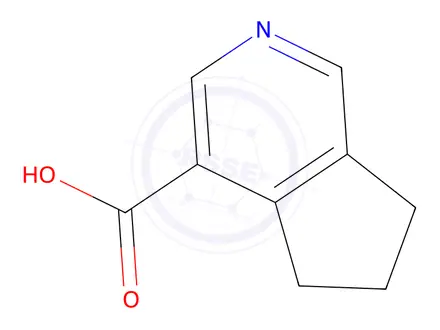 Chemical structure of 6,7-Dihydro-5H-cyclopenta[c]pyridine-4-carboxylic acid