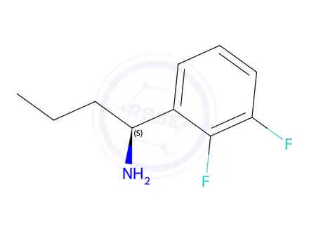 Chemical structure of (S)-1-(2,3-difluorophenyl)butan-1-amine