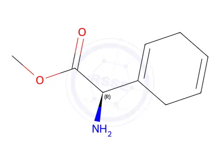 Chemical structure of D-dihydrophenylglycine Methyl Ester