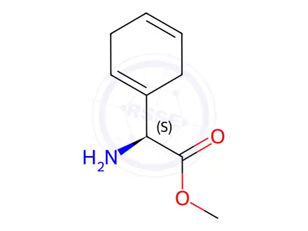 Chemical structure of (S)-Methyl 2-amino-2-(cyclohexa-1,4-dien-1-yl)acetate