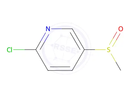 Chemical structure of 2-Chloro-5-(methylsulfinyl)pyridine