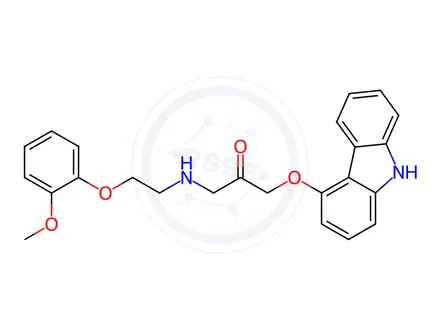 Chemical structure of Carvedilol Ketone Impurity