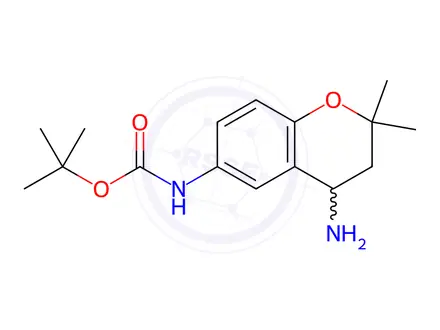 Chemical structure of tert-Butyl (4-amino-2,2-dimethylchroman-6-yl)carbamate