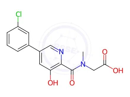 Chemical structure of Vadadustat Impurity 42