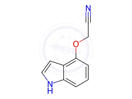 Chemical structure of 2-((1H-Indol-4-yl)oxy)acetonitrile