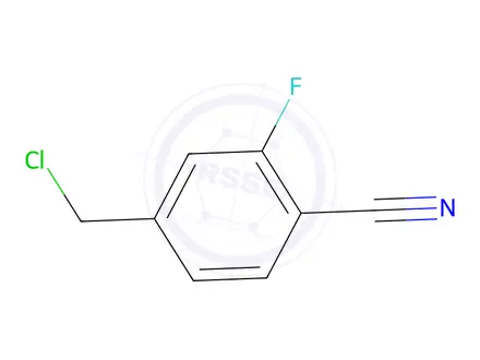 Chemical structure of 4-Cyano-3-fluorobenzyl chloride