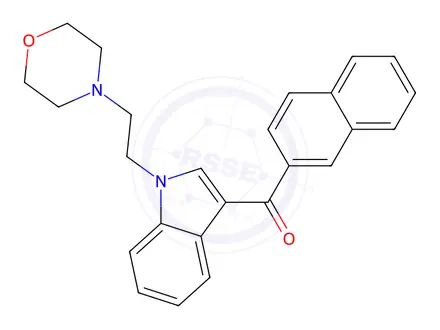 Chemical structure of JWH 200 2'-naphthyl isomer