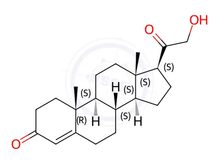 Chemical structure of Desoxycorticosterone