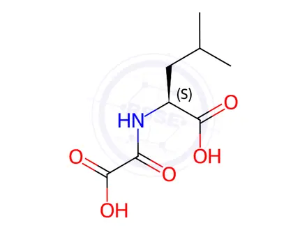 Chemical structure of Leucine, N-(carboxycarbonyl)-