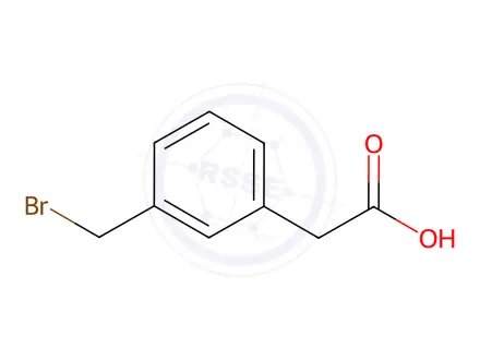 Chemical structure of 3-(Bromomethyl)phenylacetic acid