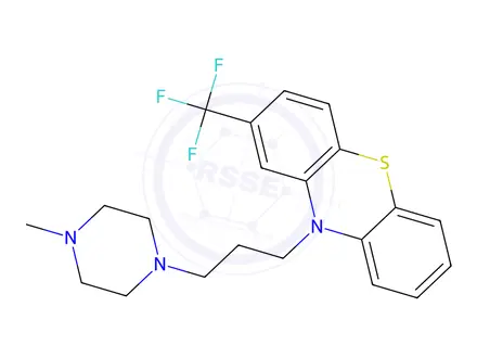 Chemical structure of Trifluoperazine Dihydrochloride (440-17-5)