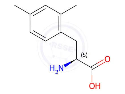 Chemical structure of (2S)-2-Amino-3-(2,4-dimethylphenyl)propanoic acid