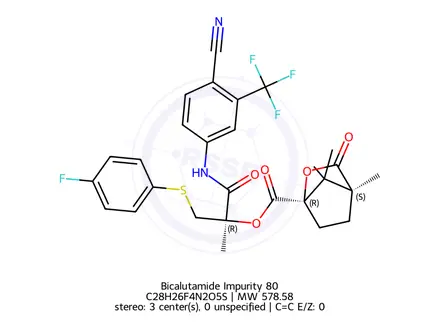 Chemical structure of Bicalutamide Impurity 80