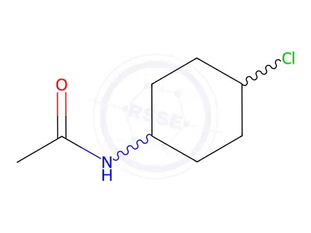 Chemical structure of N-(4-chlorocyclohexyl)acetamide