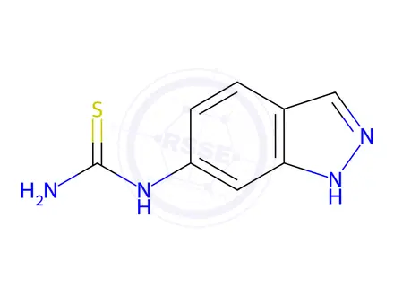 Chemical structure of 1-(1H-Indazol-6-yl)thiourea