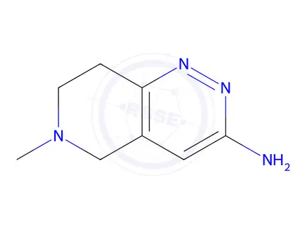 Chemical structure of 6-methyl-5h,6h,7h,8h-pyrido[4,3-c]pyridazin-3-amine